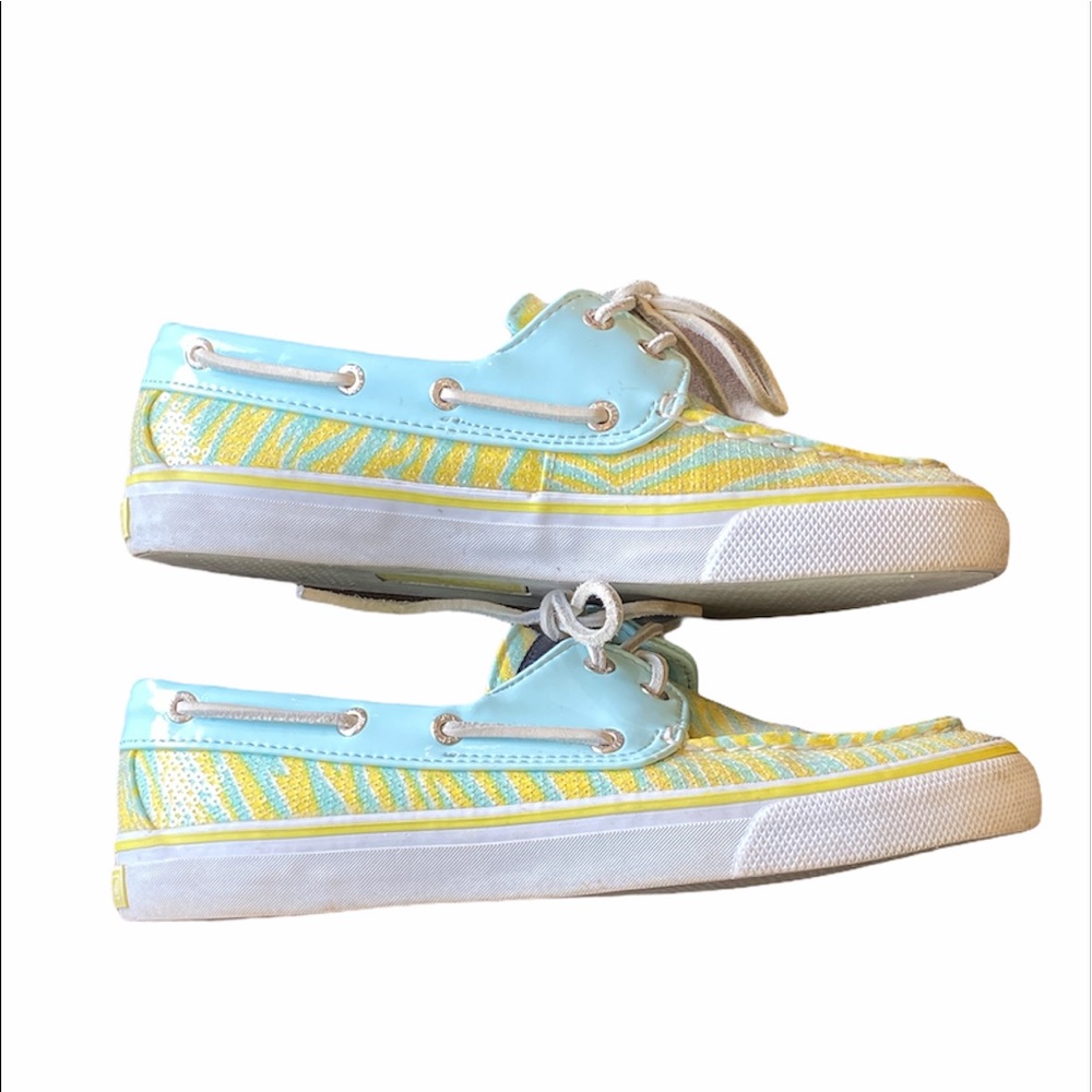Zebra Print Sequin Top-Sider Sperry - image 2